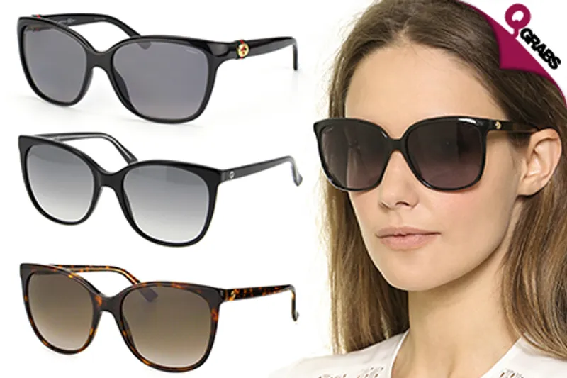 From QR499 Outshine the Sun with Women’s Gucci Sunglasses - Available in 9 Gorgeous Designs! (Up to QR1295 Value)